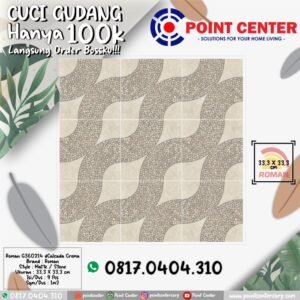 TERMURAH ROMAN KERAMIK 33,3 X 33,3 G360214 DCALCADA CREMA