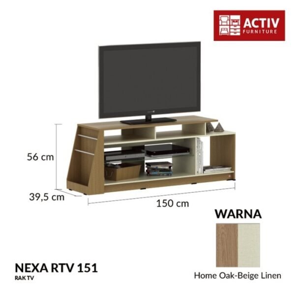 TERMURAH ACTIV FURNITURE NEXA RTV 151 RAK MEJA TV BUFFET MODERN - Image 2