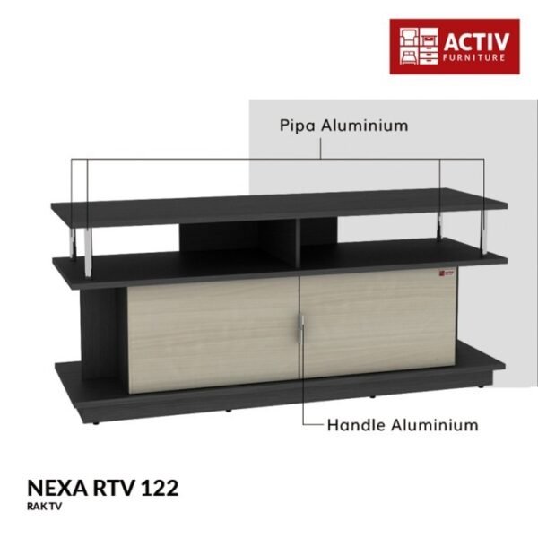 TERMURAH ACTIV FURNITURE NEXA RTV 122 RAK MEJA TV BUFFET MODERN - Image 3