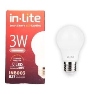 TERMURAH IN-LITE INB003 LAMPU LED BULB 3 WATT E27 DAYLIGHT