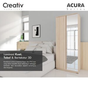 TERMURAH ACTIV FURNITURE ACURA LP 200 X 80 CM LEMARI PAKAIAN 2 PINTU