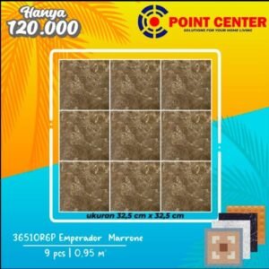 TERMURAH ROMAN KERAMIK 32.5 X 32.5 36510R6P EMPERADOR MARRONE