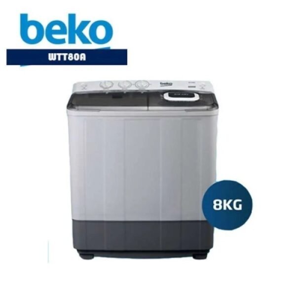 TERMURAH BEKO WTT80A Mesin Cuci 2 Tabung Twin Tub Washing Machine 8Kg - Image 2