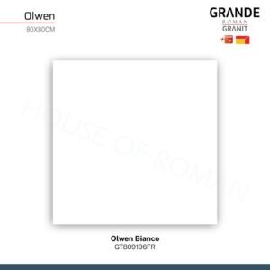 TERMURAH ROMAN GRANIT 80 X 80 GT809196FR OLWEN BIANCO
