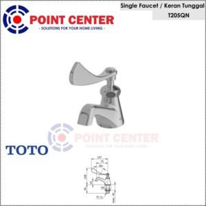 TERMURAH TOTO T205QN LEVER HANDLE BASIN TAP / KRAN WASTAFEL
