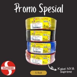 TERMURAH PROMO KABEL LISTRIK NYA 6MM KABEL TUNGGAL PER ROLL 100M