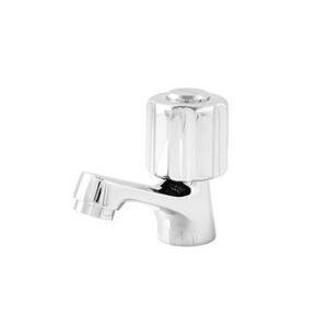 TERMURAH WASSER TB060 Kran Wastafel Air Dingin Round Handle Basin Tap