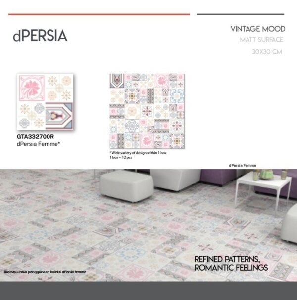 TERMURAH ROMAN GRANIT 30 X 30 GTA332700R DPERSIA FEMME - Image 3