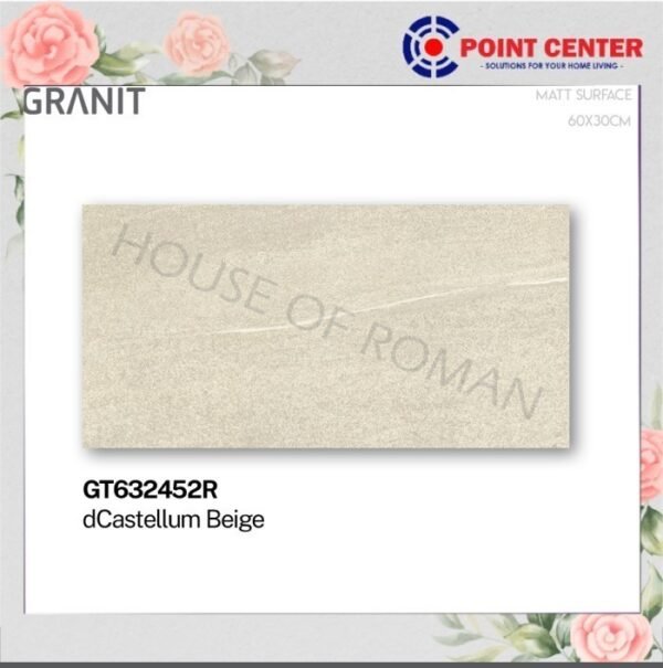 TERMURAH ROMAN GRANIT 30 X 60 GT632452R DCASTELLUM BEIGE