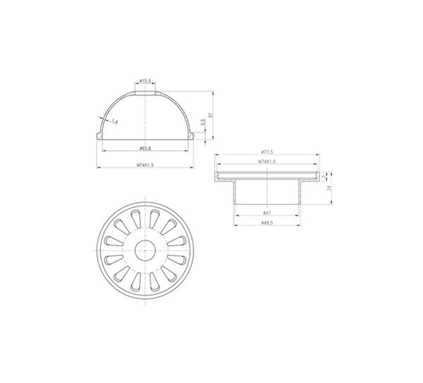 TERMURAH WASSER WRD-020 PEMBERSIH SALURAN AIR / ROOF DRAIN 2 INCH - Image 3