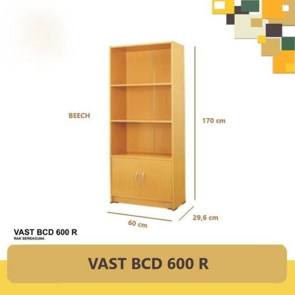 TERMURAH ACTIV FURNITURE VAST BCD 600 R LEMARI RAK BUKU KECIL PINTU - Image 2