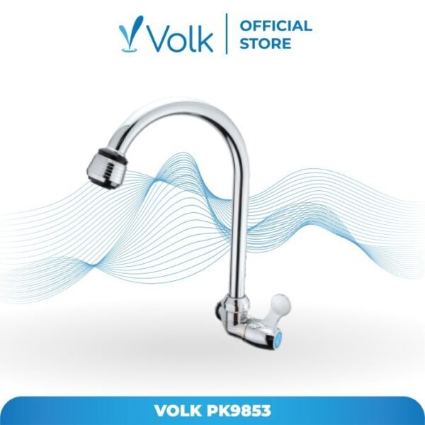 TERMURAH VOLK SOLENZO PK9853C KRAN SINK TEMBOK PLASTIK