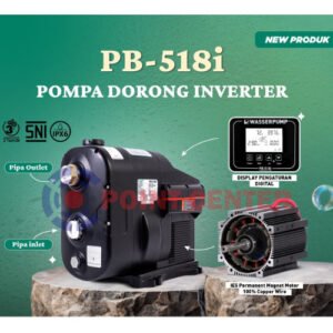 TERMURAH WASSER PB 518 EA Pompa Pendorong Booster Pump