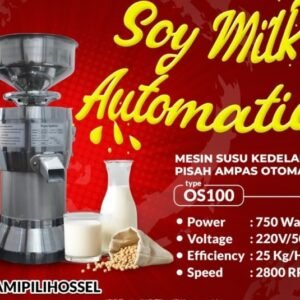 TERMURAH MESIN SUSU KEDELAI OS 100 PISAH AMPAS OTOMATIS OSSEL