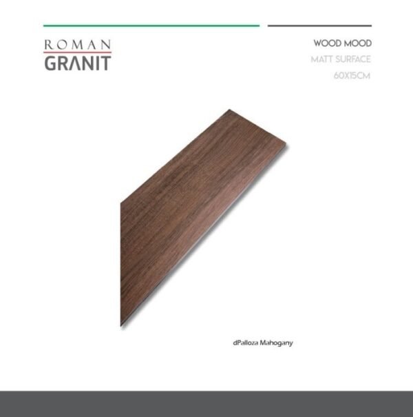 TERMURAH ROMAN GRANIT 15 X 60 GT612230R DPALLOZA MAHOGANY - Image 4