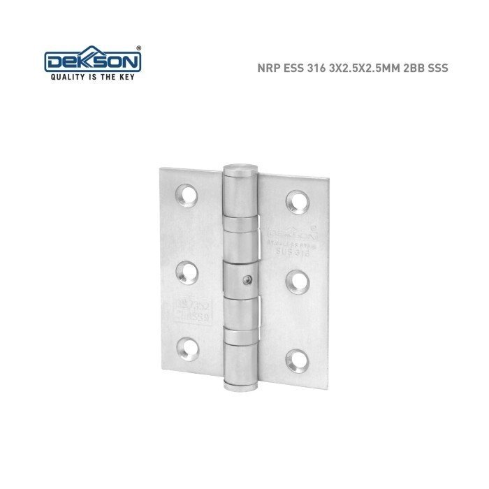 TERMURAH DEKKSON Engsel Pintu Kupu NRP ESS 316 3X2.5X2.5MM 2BB SSS - Image 5
