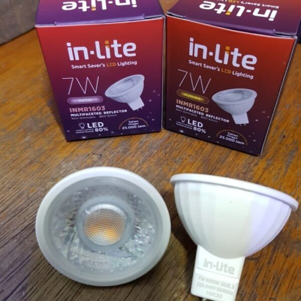 TERMURAH INLITE / IN-LITE LED 7W 7 WATT MR16 INMR1603 KUNING - Image 5