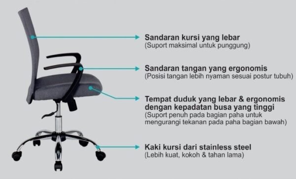 TERMURAH ACTIV FURNITURE KENT KM 105 KURSI MANAGER - Image 5