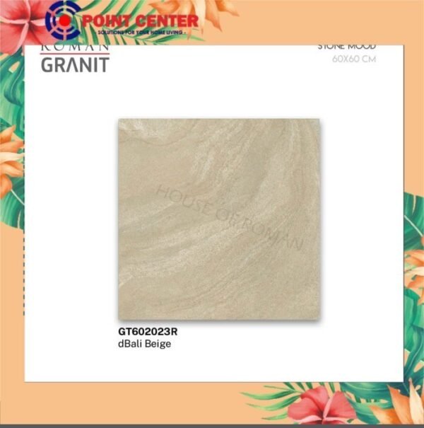 TERMURAH ROMAN GRANIT 60 X 60 GT602023R DBALI BEIGE