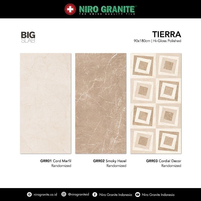 TERMURAH NIRO GRANIT 90 X 180 GRR02 BIG SLAB TIERRA HIGLOSS POLISHED - Image 3