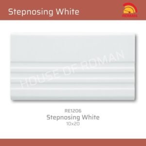 Termurah ROMAN KERAMIK Stepnosing White 10x20 RE1206 Gol A