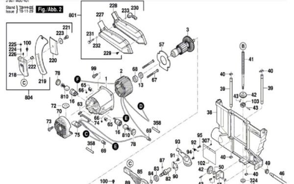 TERMURAH 2610016833 BOSCH ARMATURE GTS 10 XC / SPARE PART BOSCH - Image 2
