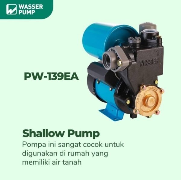 TERMURAH WASSER PW 139 EA Pompa Otomatis Sumur Dangkal - Image 3