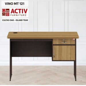 TERMURAH ACTIV FURNITURE VINO MT 121 X 75 CM MEJA TULIS SETENGAH BIRO