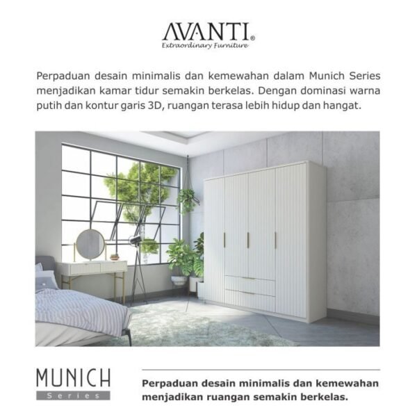 TERMURAH ACTIV FURNITURE AVANTI MUNICH LP 400 LEMARI BAJU MINIMALIS - Image 5