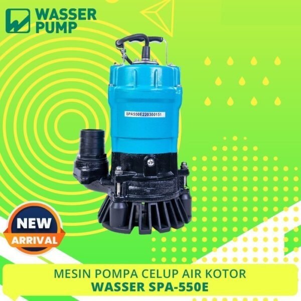 TERMURAH WASSER SPA 550 E Submersible Drainage Pompa Celup Air Kotor - Image 3