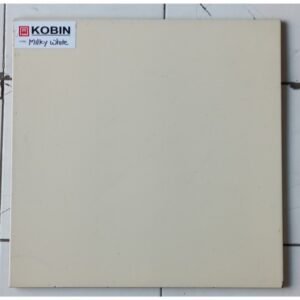 TERMURAH KERAMIK KOBIN 50 X 50 GLOSSY MILKY WHITE