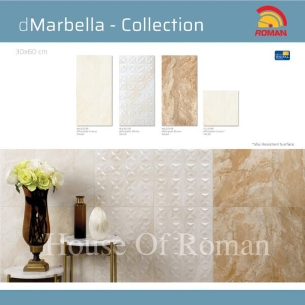 TERMURAH ROMAN KERAMIK 30 X 60R W63333R DMARBELLA CREMA GOL. A - Image 4
