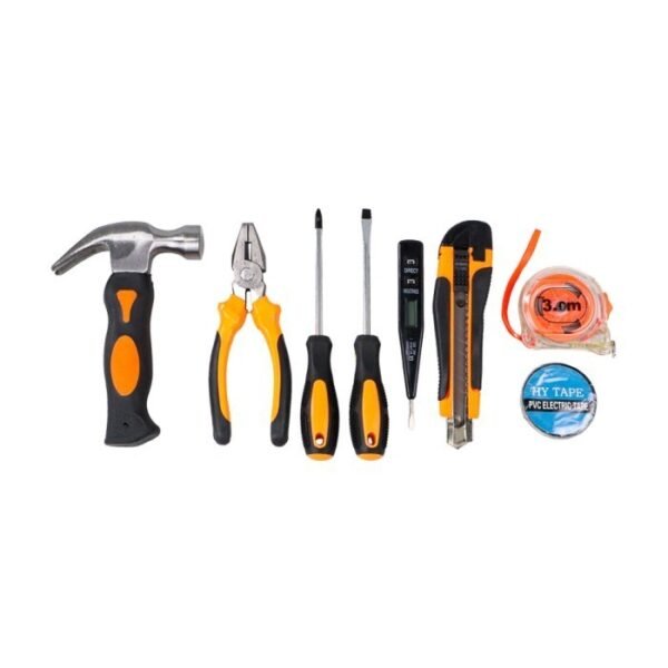 TERMURAH TAFFWARE SET PERKAKAS TANG PALU OBENG CUTTER METERAN 8 IN 1