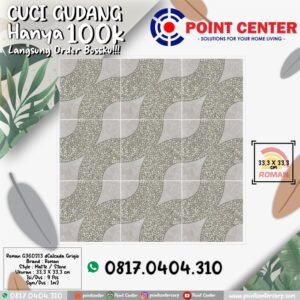 TERMURAH ROMAN KERAMIK 33,3 X 33,3 G360213 DCALCADA GRIGIO