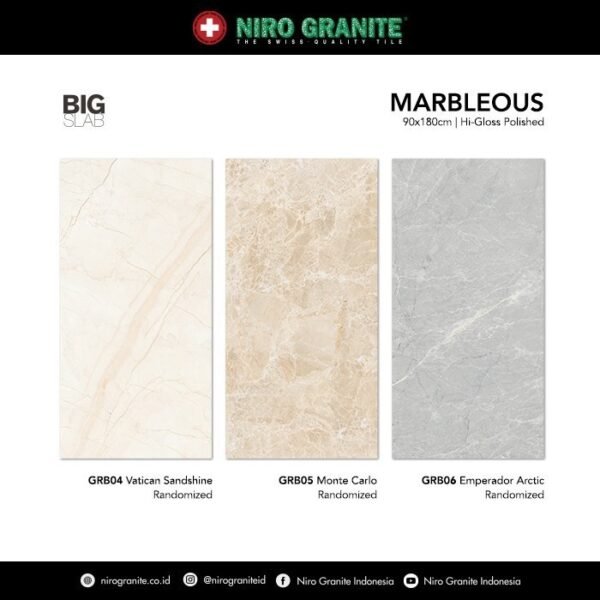 TERMURAH NIRO GRANIT 90 X 180 GRB01 BIG SLAB MARBLEOUS HIGLOSS POLISHE - Image 4