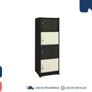 TERMURAH ACTIV FURNITURE PRIMO LSG 4 LEMARI RAK BUKU 4 SUSUN 40 X 120
