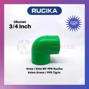 TERMURAH KNEE KNIE KENI L PPR 3/4" 3/4 INCH 25MM ELBOW RUCIKA TIGRIS