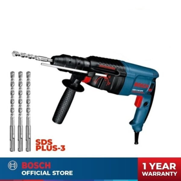 TERMURAH BOSCH GBH 2-26 DRE SET MESIN BOR ROTARY HAMMER 26 MM SET