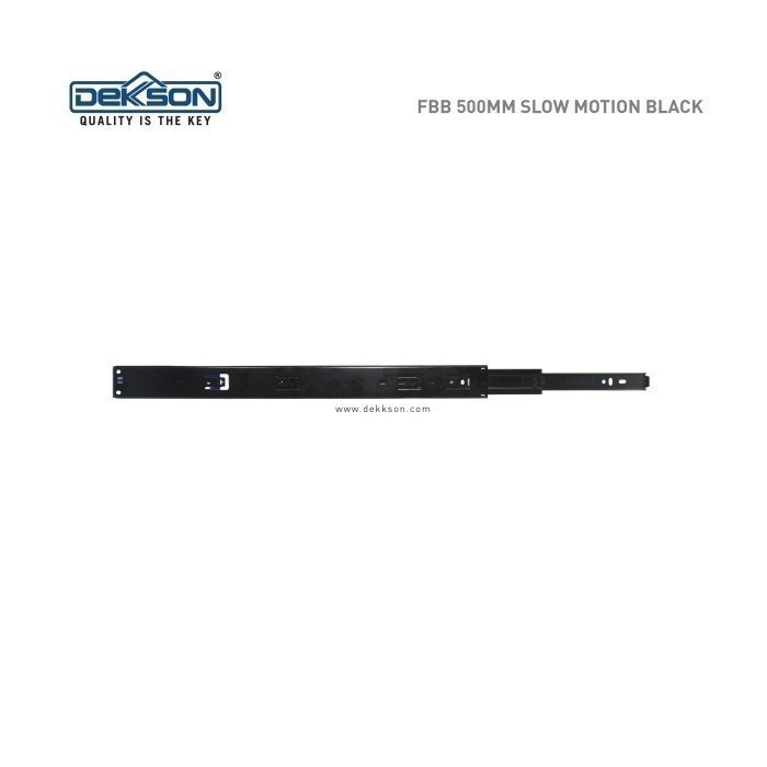 TERMURAH DEKKSON Furniture Ball Bearing FBB 500MM Slowmotion Black - Image 2