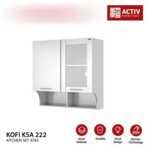 TERMURAH ACTIV FURNITURE KOFI KSA 222 LEMARI DAPUR ATAS 2 PINTU