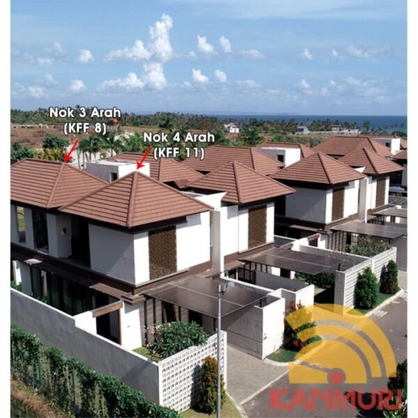 TERMURAH KANMURI KFF-11 GENTENG NOK EMPAT ARAH NATURAL FULL FLAT - Image 5