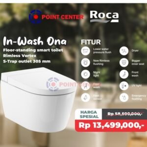 TERMURAH ROCA MONOBLOK / CLOSET ONA RIMLESS GANTUNG TOLIET