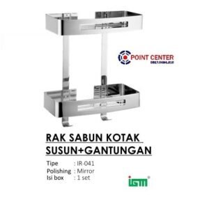 TERMURAH IR-041 RAK SABUN KOTAK SUSUN GANTUNGAN