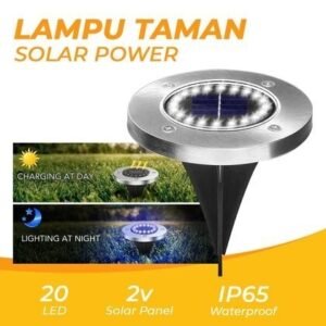 TERMURAH TAFFWARE LAMPU TAMAN HIAS WATERPROOF 20 LED RB20