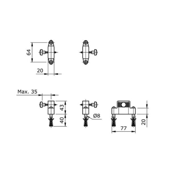 TERMURAH BAUT SEKRUP TX276CV1 UNTUK CLOSET TOTO CW 421J - Image 2