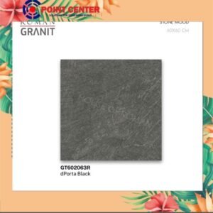 TERMURAH ROMAN GRANIT 60 X 60 GT602063R DPORTA BLACK