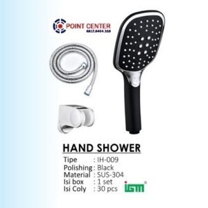 TERMURAH IGM IH 009 Hand Shower Black Selang Sus304