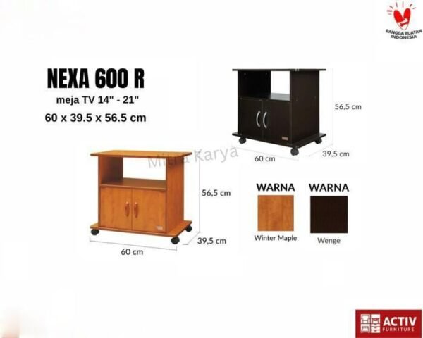 TERMURAH ACTIV FURNITURE NEXA 600 R RAK MEJA BUFFET TV 14 - 21 INCH