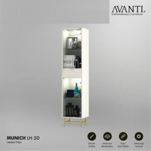 TERMURAH ACTIV FURNITURE AVANTI MUNICH LH 50 LEMARI HIAS / RAK KACA
