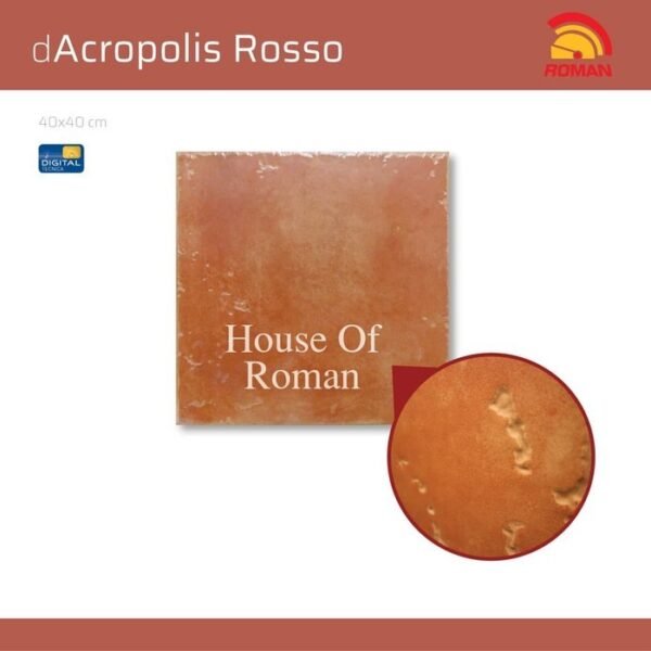 TERMURAH ROMAN KERAMIK 40 X 40 G440850 DACROPOLIS ROSSO GOL B - Image 3